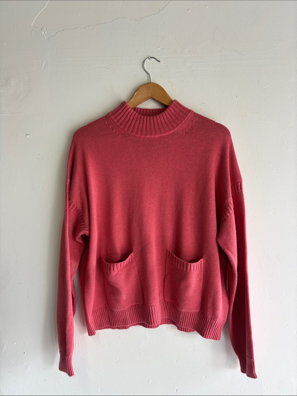 J. Crew Cotton-cashmere patch-pocket mockneck sweater